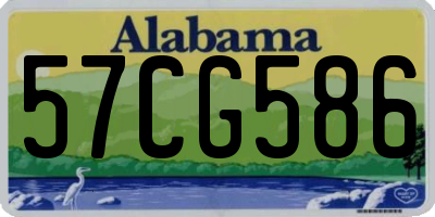 AL license plate 57CG586