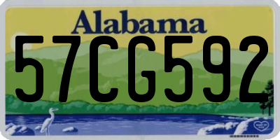 AL license plate 57CG592