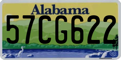 AL license plate 57CG622