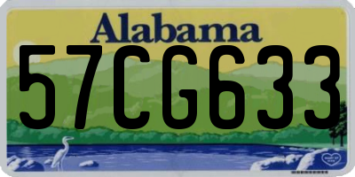 AL license plate 57CG633