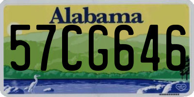 AL license plate 57CG646