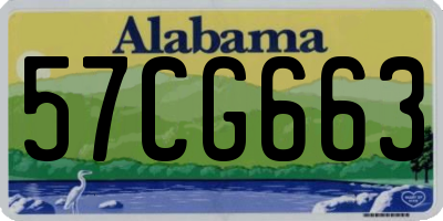 AL license plate 57CG663