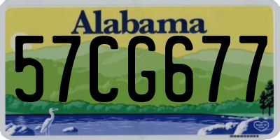 AL license plate 57CG677