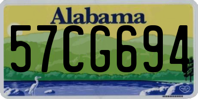 AL license plate 57CG694