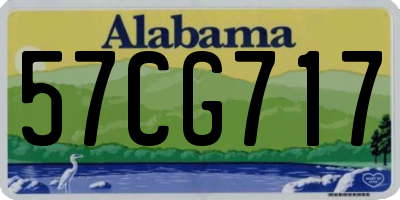 AL license plate 57CG717