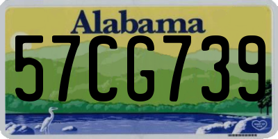 AL license plate 57CG739