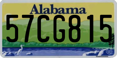 AL license plate 57CG815