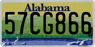 AL license plate 57CG866