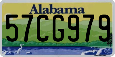 AL license plate 57CG979
