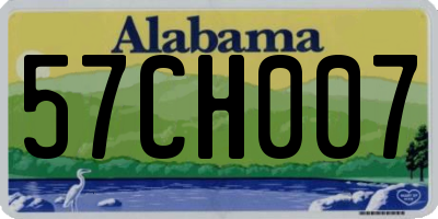 AL license plate 57CH007
