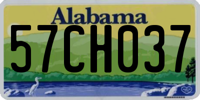 AL license plate 57CH037