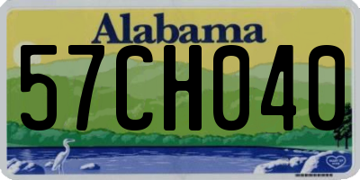 AL license plate 57CH040