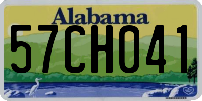 AL license plate 57CH041