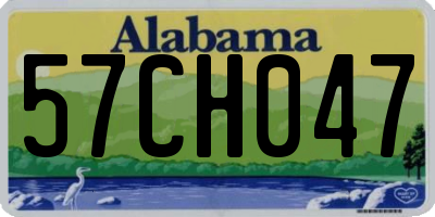 AL license plate 57CH047