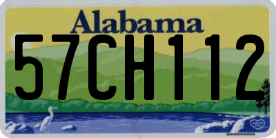 AL license plate 57CH112