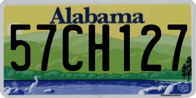 AL license plate 57CH127