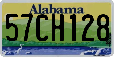 AL license plate 57CH128