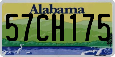 AL license plate 57CH175