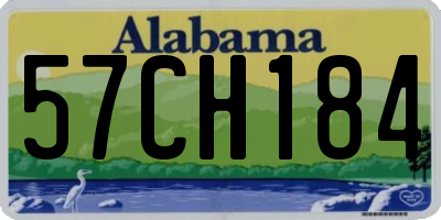 AL license plate 57CH184