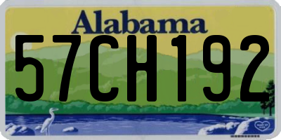 AL license plate 57CH192