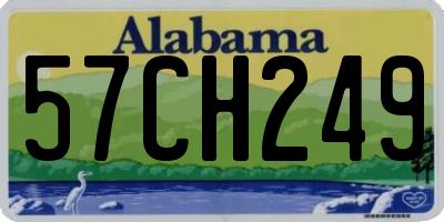 AL license plate 57CH249