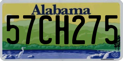 AL license plate 57CH275