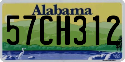 AL license plate 57CH312