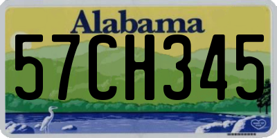 AL license plate 57CH345