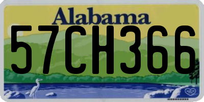 AL license plate 57CH366