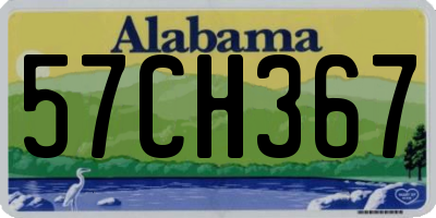 AL license plate 57CH367
