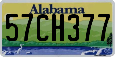 AL license plate 57CH377
