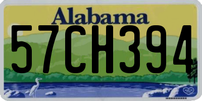 AL license plate 57CH394