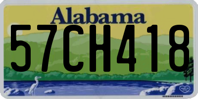 AL license plate 57CH418