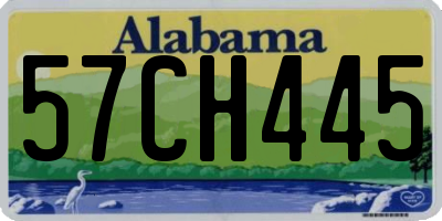 AL license plate 57CH445