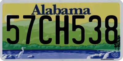 AL license plate 57CH538
