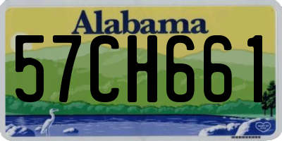 AL license plate 57CH661