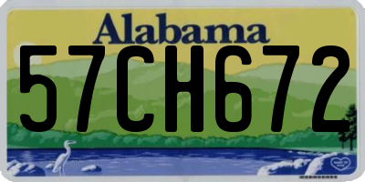 AL license plate 57CH672
