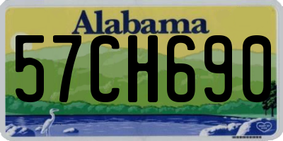 AL license plate 57CH690