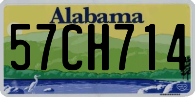 AL license plate 57CH714