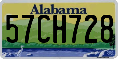 AL license plate 57CH728