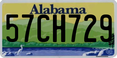AL license plate 57CH729