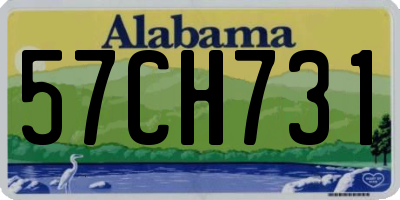 AL license plate 57CH731