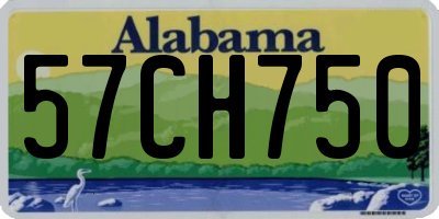 AL license plate 57CH750