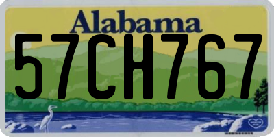 AL license plate 57CH767