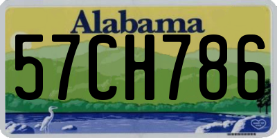 AL license plate 57CH786