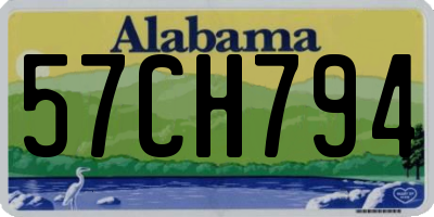 AL license plate 57CH794