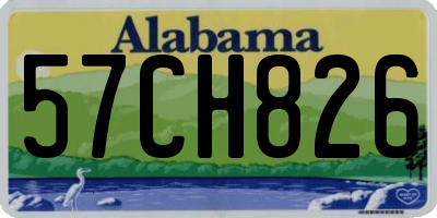 AL license plate 57CH826