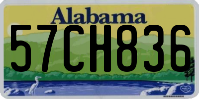 AL license plate 57CH836