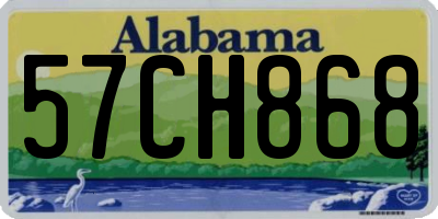 AL license plate 57CH868