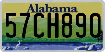 AL license plate 57CH890